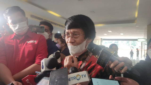 Ketua LPAI Seto Mulyadi di Bareskrim Polri, Selasa (23/8/2022). Foto: Jonathan Devin/kumparan