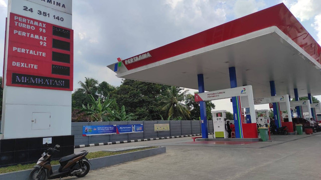 SPBU 24.351.140 di Jalan Pagar Alam, Tanjung Karang Barat, Bandar Lampung. | Foto: Sinta Yuliana/Lampung Geh