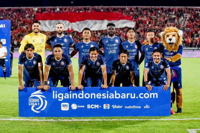 Tim Arema FC di Liga 1 2022/23. Foto: Situs web resmi Liga Indonesia Baru
