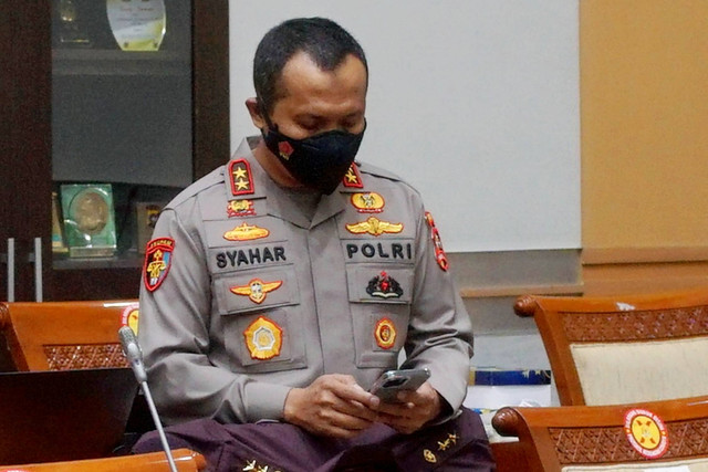 Kadiv Propam Irjen Syahar Diantono di Komisi III DPR RI, Rabu (24/8/2022). Foto: Jamal Ramadhan/kumparan