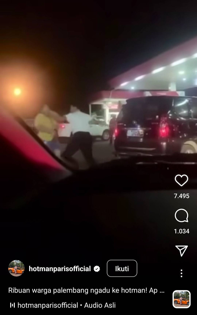 Potongan video yang diunggah oleh akun Hotman Paris. (ist)