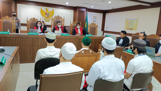 Sidang tuntutan kasus penyerangan terhadap Ade Armando di Pengadilan Negeri Jakarta Pusat. Foto: Aprilandika Pratama/kumparan