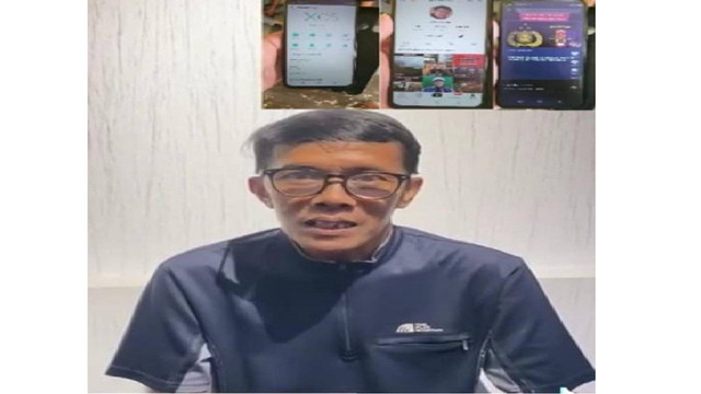 Masril, Warga Pekanbaru yang ditangkap Polda Metro Jaya (Tangkapan Layar/Istimewa)