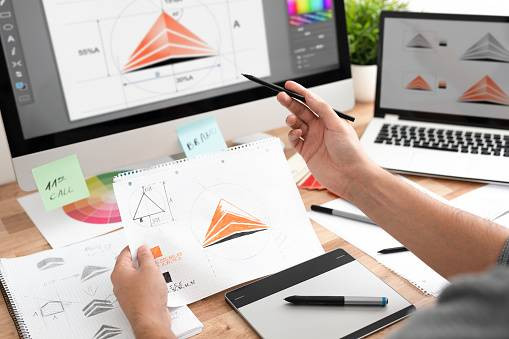 Ilustrasi menggunakan aplikasi desain grafis. Foto: Unsplash.com