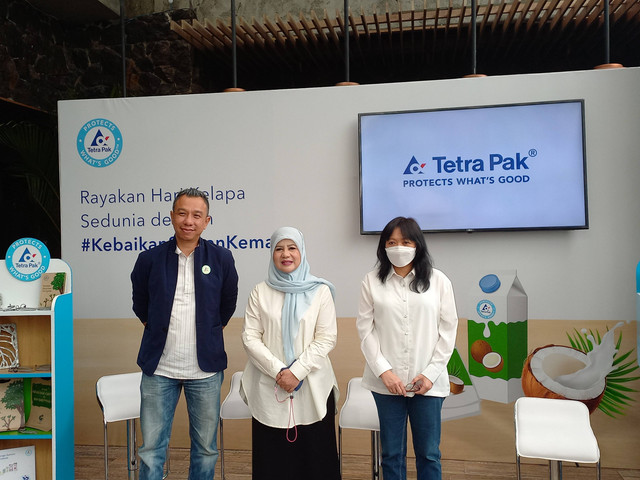 Tetra Pak Media and Community Gathering Rayakan Hari Kelapa Sedunia dengan kebaikan Santan Kelapa di Menteng, Jakarta Pusat, Jumat (2/9/2022). Foto: Monika Febriana/kumparan
