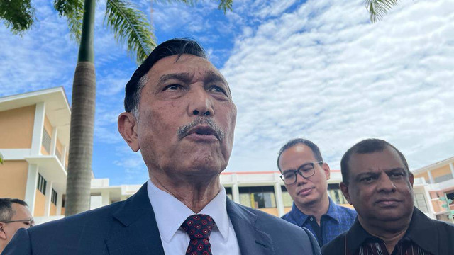 Menteri Koordinator Bidang Kemaritiman dan Investasi Luhut Binsar Pandjaitan di Institut Teknologi DEL Sumatera Utara, Sabtu (3/9/2022). Foto: Fariza Rizky Ananda/kumparan