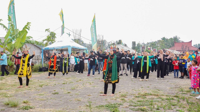 Tarian Wayang Topeng khas Jabung. Foto: dok Unisma