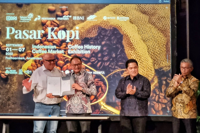 PT PPI saat berpartisipasi di pameran pasar kopi di Belanda. Foto: PT PPI