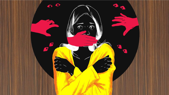 Ilustrasi pelecehan seksual. Dok: Maulana Saputra/kumparan
