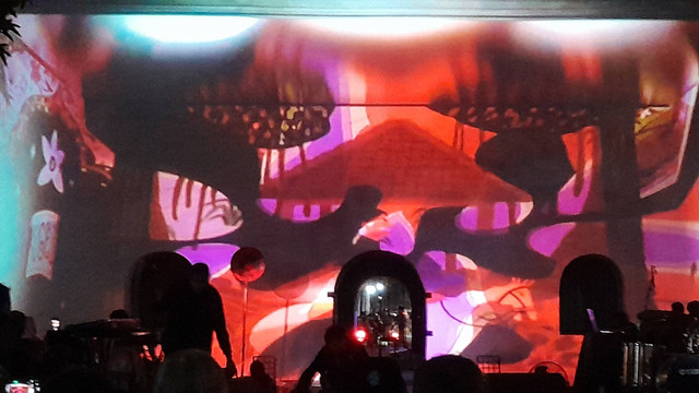 Video Mapping di Panggung Krapyak Senin (5/9) malam. Foto: Widi Erha Pradana