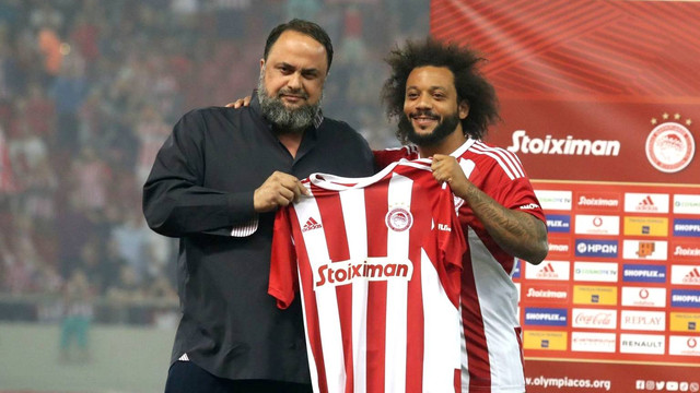 Marcelo gabung klub Liga Yunani, Olympiakos. Foto: olympiacos.org