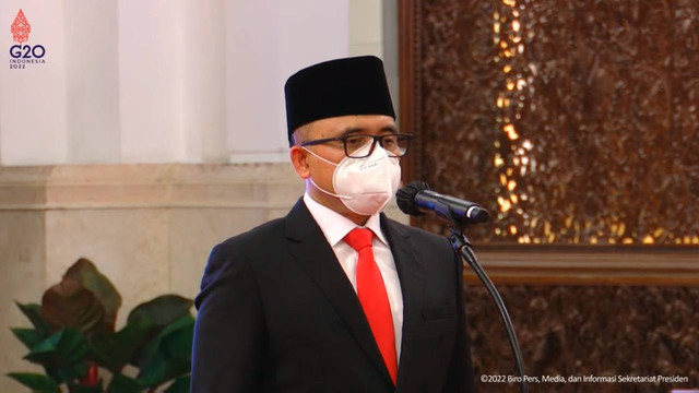 Pelantikan Azwar Anas sebagai Menteri PANRB sisa masa tahun jabatan 2019-2022, oleh Presiden Jokowi, Rabu (7/9/2022). Foto: Youtube/Sektretariat Presiden