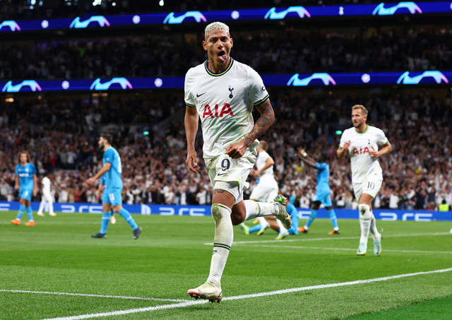 Pemain Tottenham Hotspur Richarlison. Foto: David Klein/Reuters