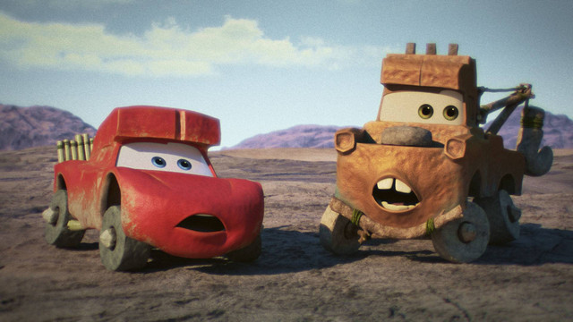 Cuplikan Serial Animasi Cars On The Road. Foto: Walt Disney Studios
