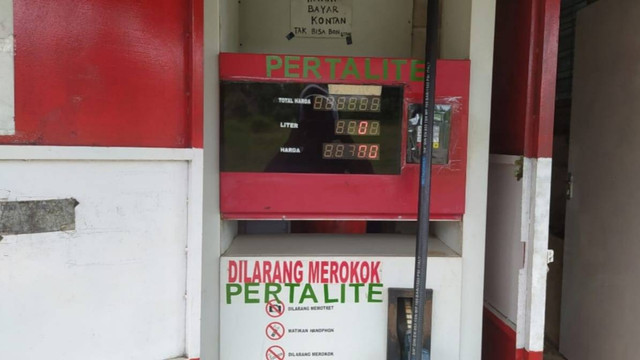 Pertamini di Dabo Singkep. Foto: Aziz Kautsar/kepripedia.com