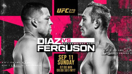 Nate Diaz vs Toni Ferguson di UFC 279. Foto: Mola TV