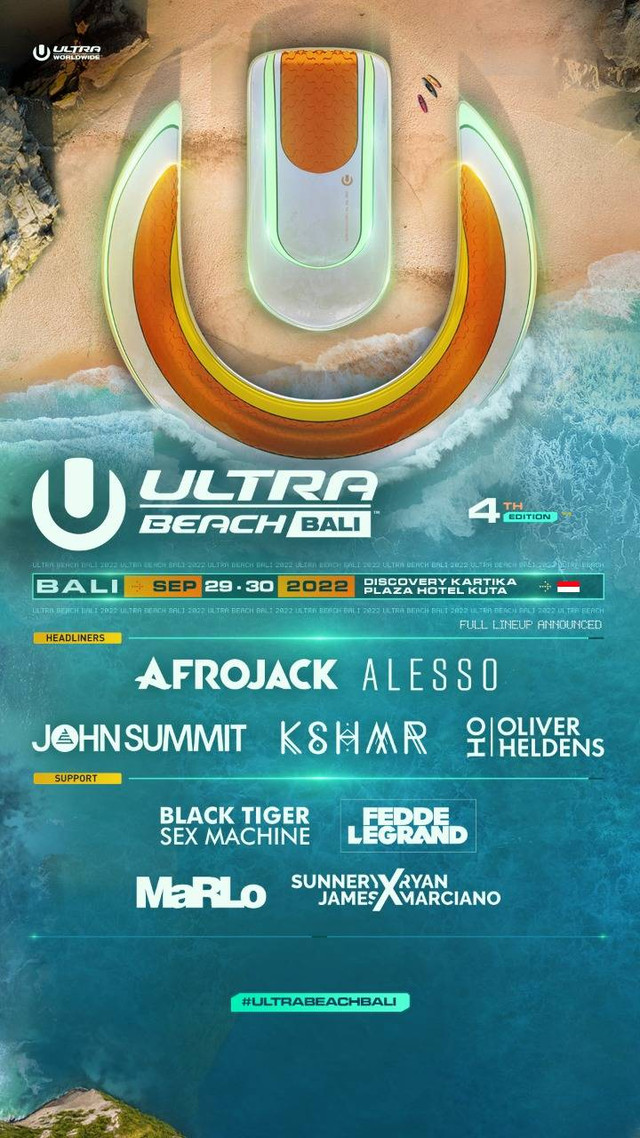 Festival EDM Ultra Beach Bali Foto: Dok. Istimewa