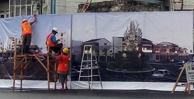 Patung Dewa Wisnu Murti akan kembali dibangun di lokasi yang sebelumnya ditempatu patung Bung Karno - LSU