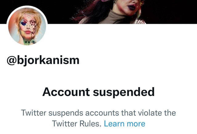 Akun Twitter Bjorka disuspend. Foto: Twitter