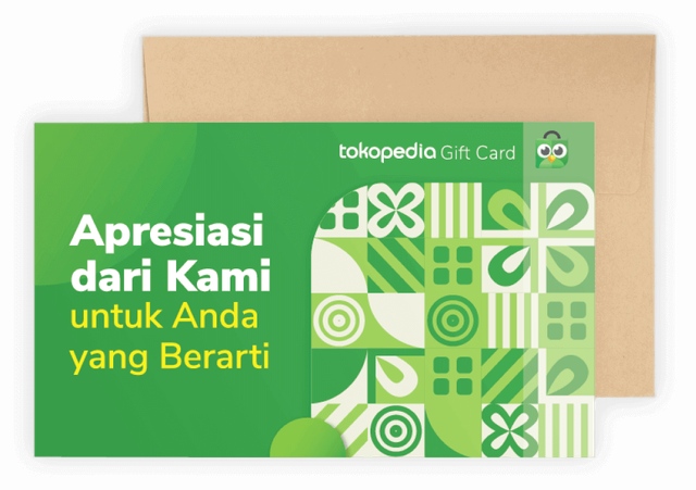 Ilustrasi Tokopedia gift card. Foto: Tokopedia