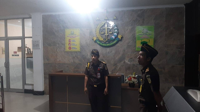 Ruang tunggu gedung Kejati Sultra. Foto: Muhammad Nadhir/kendarinesia