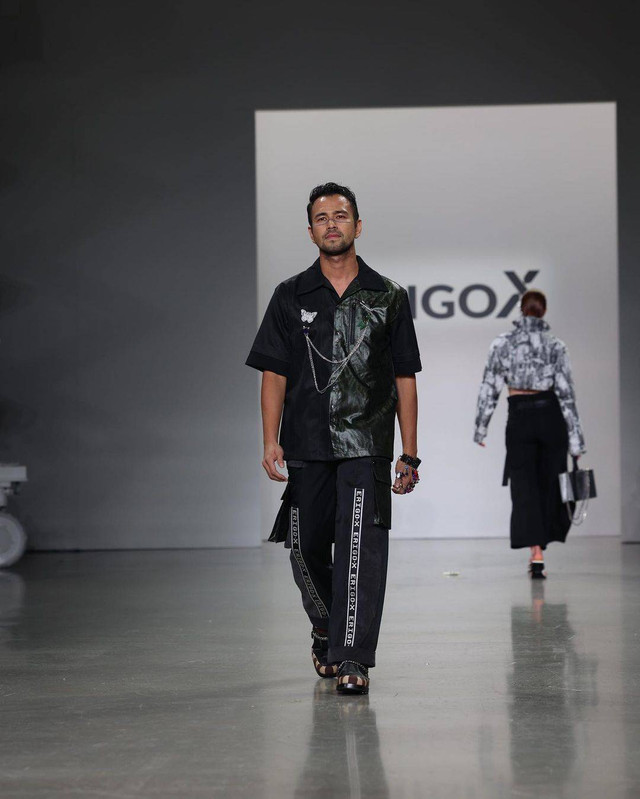 Raffi Ahmad saat Erigo X di New York Fashion Week. Foto: Instagram/@erigostore