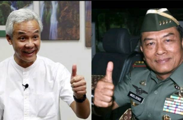 Foto : Ganjar Pranowo dan Moeldoko