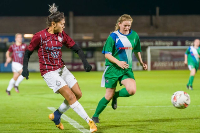 Zahra Muzdalifah bermain untuk South Shields FC. Foto: Instagram/@zahmuz12