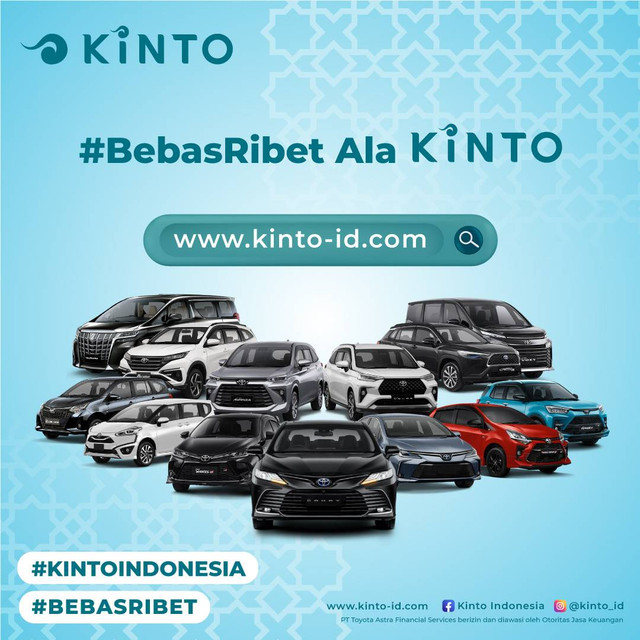 Untuk berikan total mobility solution kepada masyarakat, Toyota kini sediakan lebih banyak layanan usership yang fleksibel lewat Kinto. Foto: Dok. PT Toyota-Astra Motor