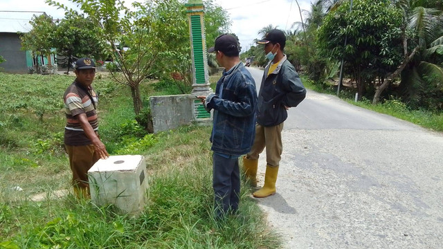 Pelacakan batas wilayah admnistrasi desa di Kecamatan Hamparan Perak, Kabupaten Langkat, Sumatera Utara