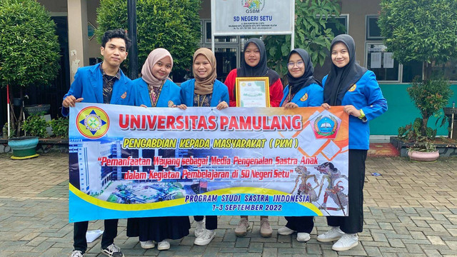 Dokumentasi pribadi: pelaksanaan PKM oleh Mahasiswa UNPAM