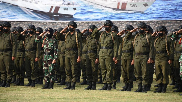 CPNS Bakamla Ikuti Coast Guard Basic Training (CGBT).
 Foto: Humas Bakamla