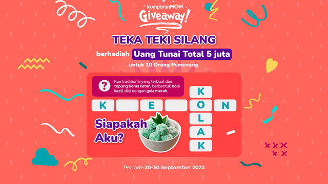 Jawab Teka-Teki Silang, Dapat Hadiah Total Rp 5 Juta dari kumparanMOM. Foto: kumparan