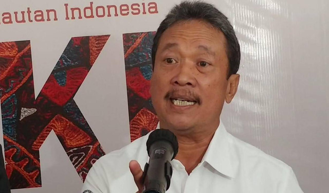 Menteri Kelautan dan Perikanan (KP) Sakti Wahyu Trenggono di Undip Semarang, Selasa (20/9). Foto: Intan Alliva Khansa/kumparan