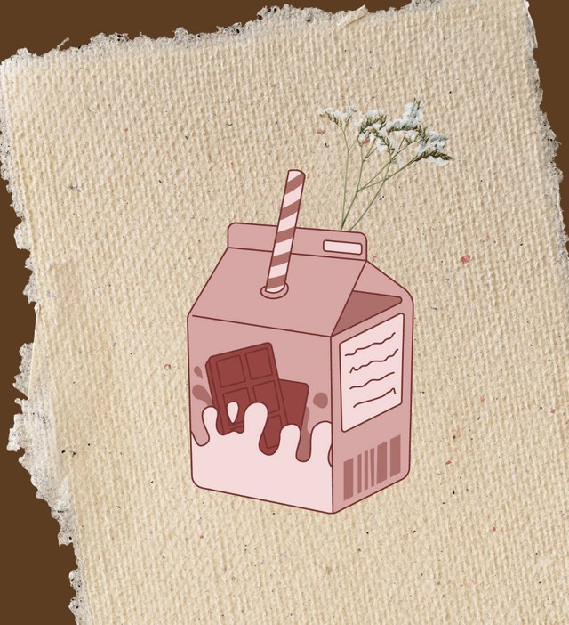 Ilustrasi Susu Kotak Rasa Cokelat (Pika Piqhaniah)