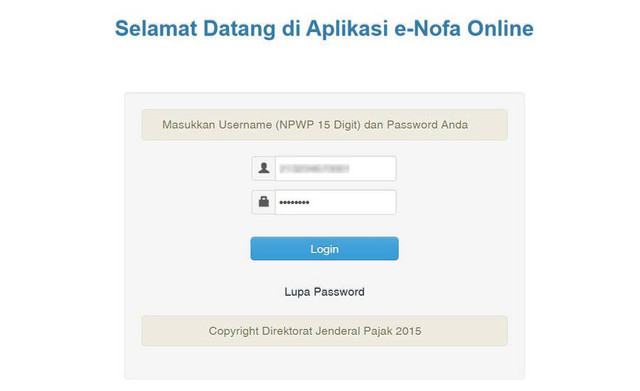 Ilustrasi aplikasi e-Nofa Pajak. Foto: efaktur.pajak.go.id