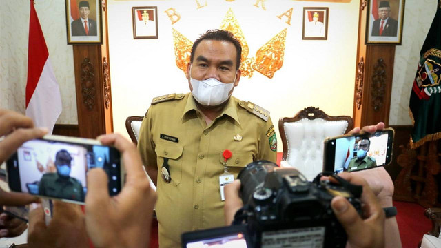 Bupati Blora, Arief Rohman, saat beri keterangan. (foto: dok istimewa)