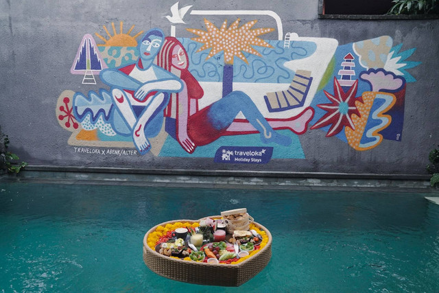 Akomodasi tematik karya Abenk Alter di Sampatti Villas Seminyak Bali Foto: Dok. Traveloka
