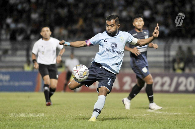 Pemain Persela Lamongan, Zulham Zamrun. Foto: Situs web resmi Liga Indonesia Baru