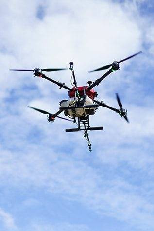 Drone penyemprot pestisida Bayer Foto: Dok. Bayer