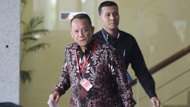 Mantan Sekertaris Mahkamah Agung Nurhadi Abdurrachman menjalani pemeriksaan di gedung KPK, Selasa (6/11/2018). Foto: Reno Esnir/Antara Foto