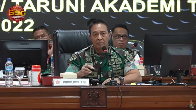 Sidang Pemilihan Terpusat Integratif Penerimaan Taruna Taruni Akademi TNI TA 2022. Foto: Youtube/Jenderal TNI Andika Perkasa