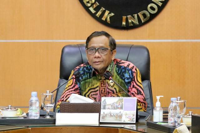 Menko Polhukam, Mahfud MD Gelar Rapat Lintas Kementerian. Foto: Dok. Humas Menkopolhukam