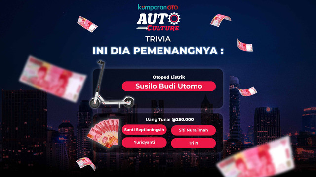 pemenang trivia auto culture Foto: mohamad miradi
