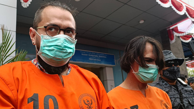 WN Selandia Baru, MP (42)-baju tahanan nomor 10-Diduga Jaringan Penyuplai Kokain ke Canggu-Seminyak, Bali. Foto: Denita br Matondang/kumparan