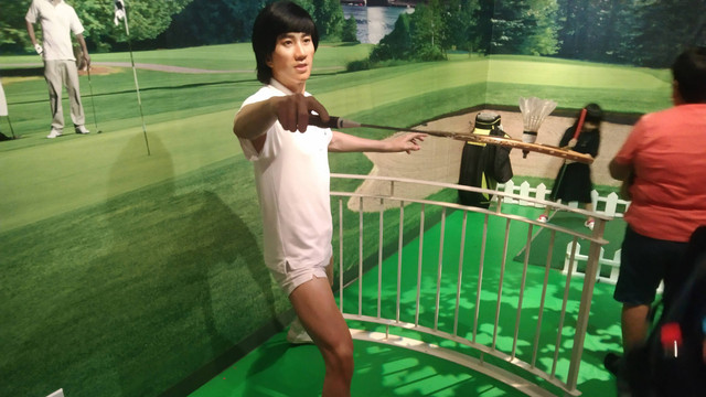 Patung lilin Rudy Hartono di Madam Tussauds Singapura pada 29 September 2022. Foto: Katondio Bayumitra Wedya/kumparan