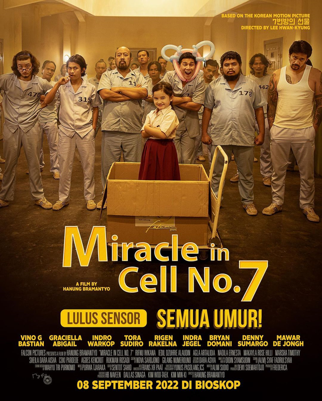 Poster Film Miracle In Cell No. 7. Foto: Instagram/@falconpictures_