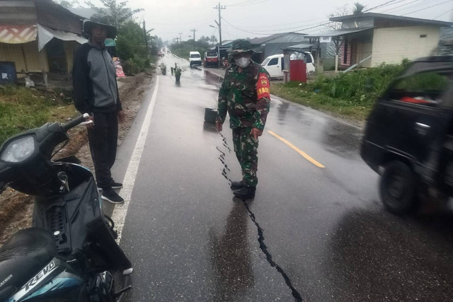 Kerusakan akibat gempa bumi di Tapanuli, Sabtu (1/10/2022). Foto: Dok. Istimewa