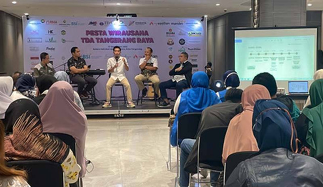 Launcing Meet The Investor (MTI), salah satu rangkaian acara Pesta Wirausaha Tangerang Raya. foto/dok