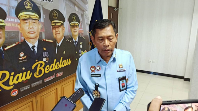 Kepala Kakanwil Kemenkumham Riau, Muhammad Jahari Sitepu (DEFRI CANDRA/SELASAR RIAU)